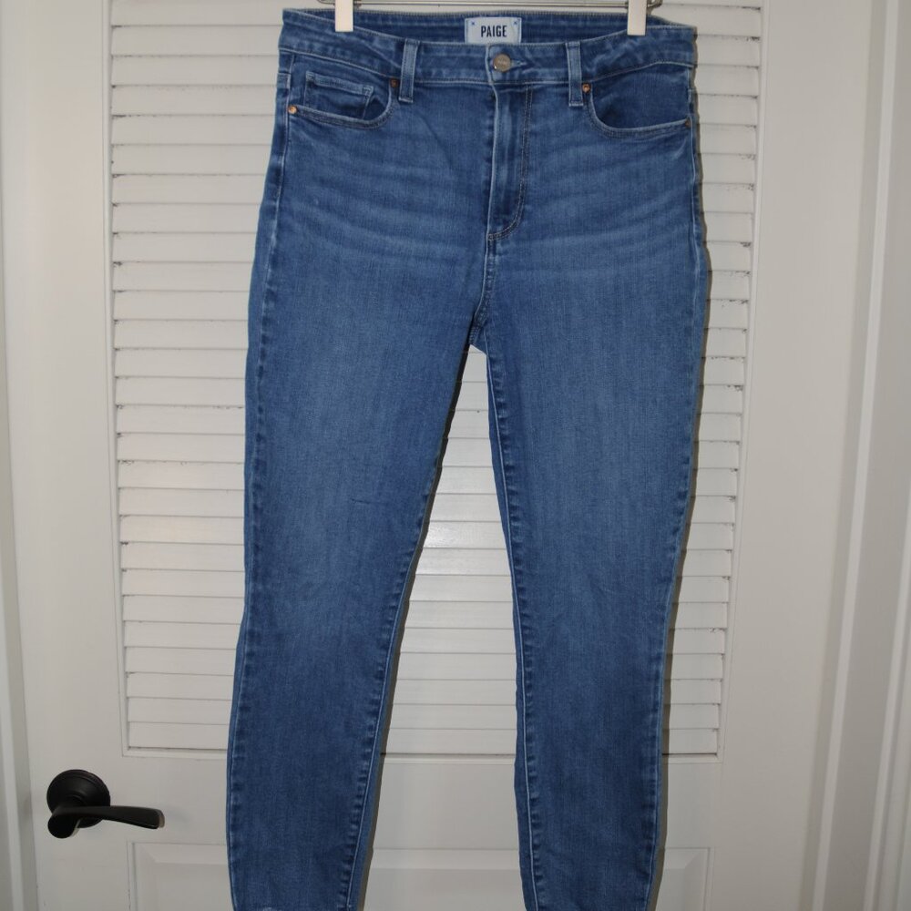 PAIGE Hoxton cropped high-rise skinny jeans